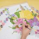 image 6 of RHS Paint By Numbers Hanging Kit With 24 Paints, 3 Brushes, 400 x 500 mm, Meadow