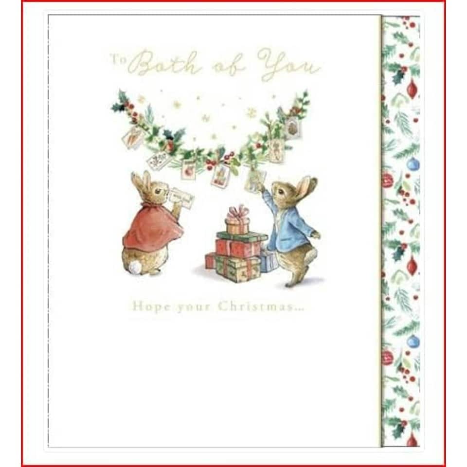 image 1 of Peter Rabbit Both of You Christmas Card
