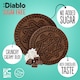 image 2 of Diablo Sugar Free Dark Cocoa and Vanilla Cream Cookies 176g