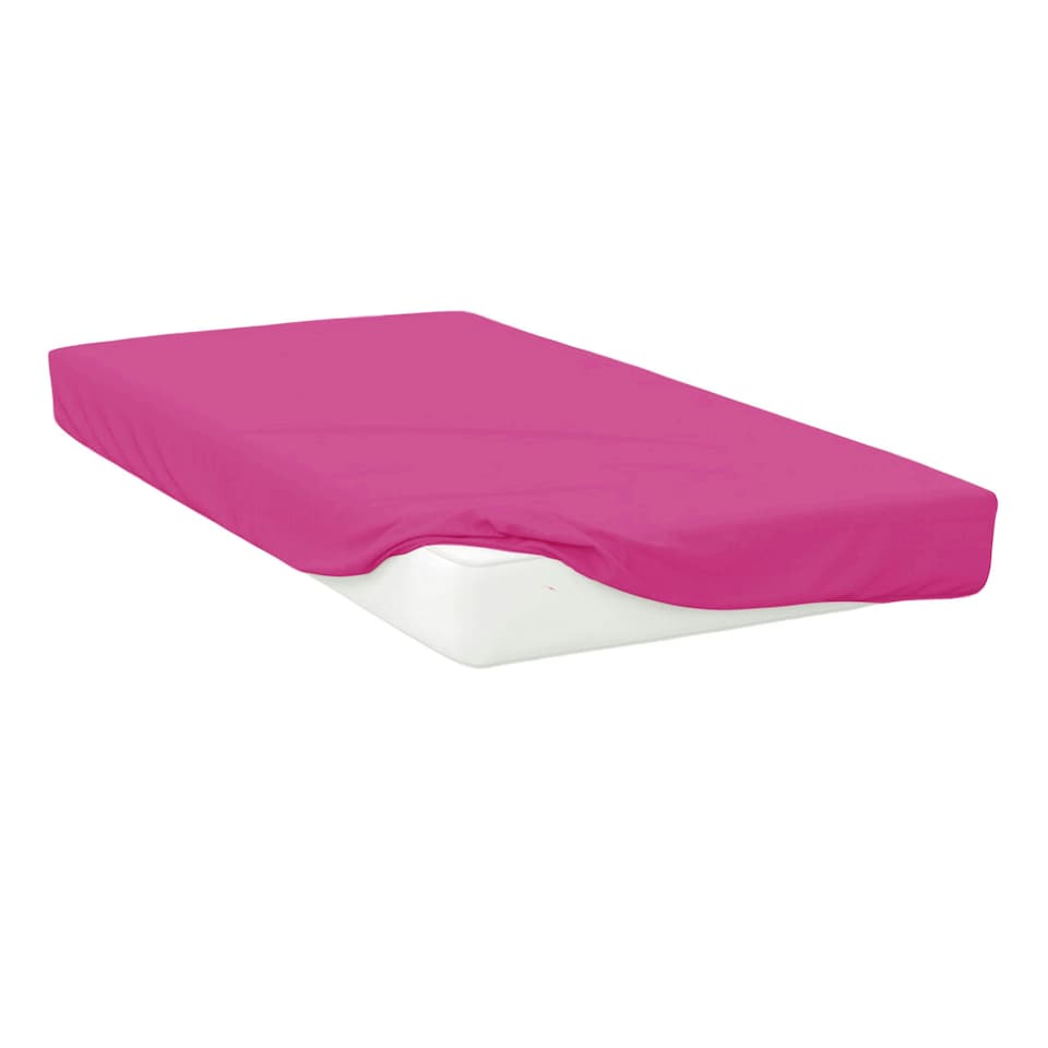 Belledorm Easycare Percale Fitted Sheet - Fuchsia - Kingsize