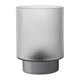 image 2 of Hestia Battery Operated Textured Glass Lamp With Silver Base