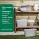 image 3 of Wham studio 4x 30cm Oval Plastic Trough | Grey | Cool Grey