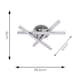 image 6 of ValueLights Infinity Chrome Crossover Integrated LED Ceiling Light | Silver