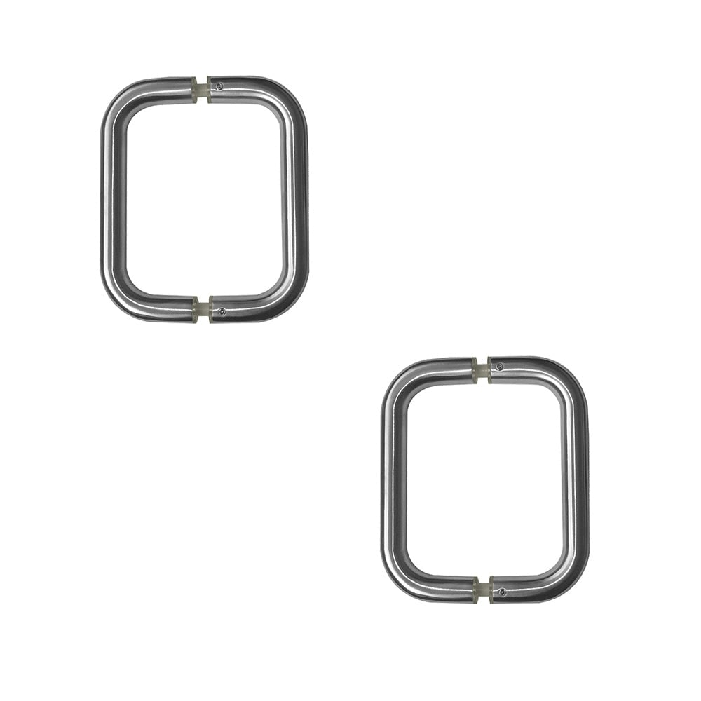 2 PACK Durable Stainless Steel 19mm D Shape Pull Handle for B2B Fixing - Satin Finish - Door Handle