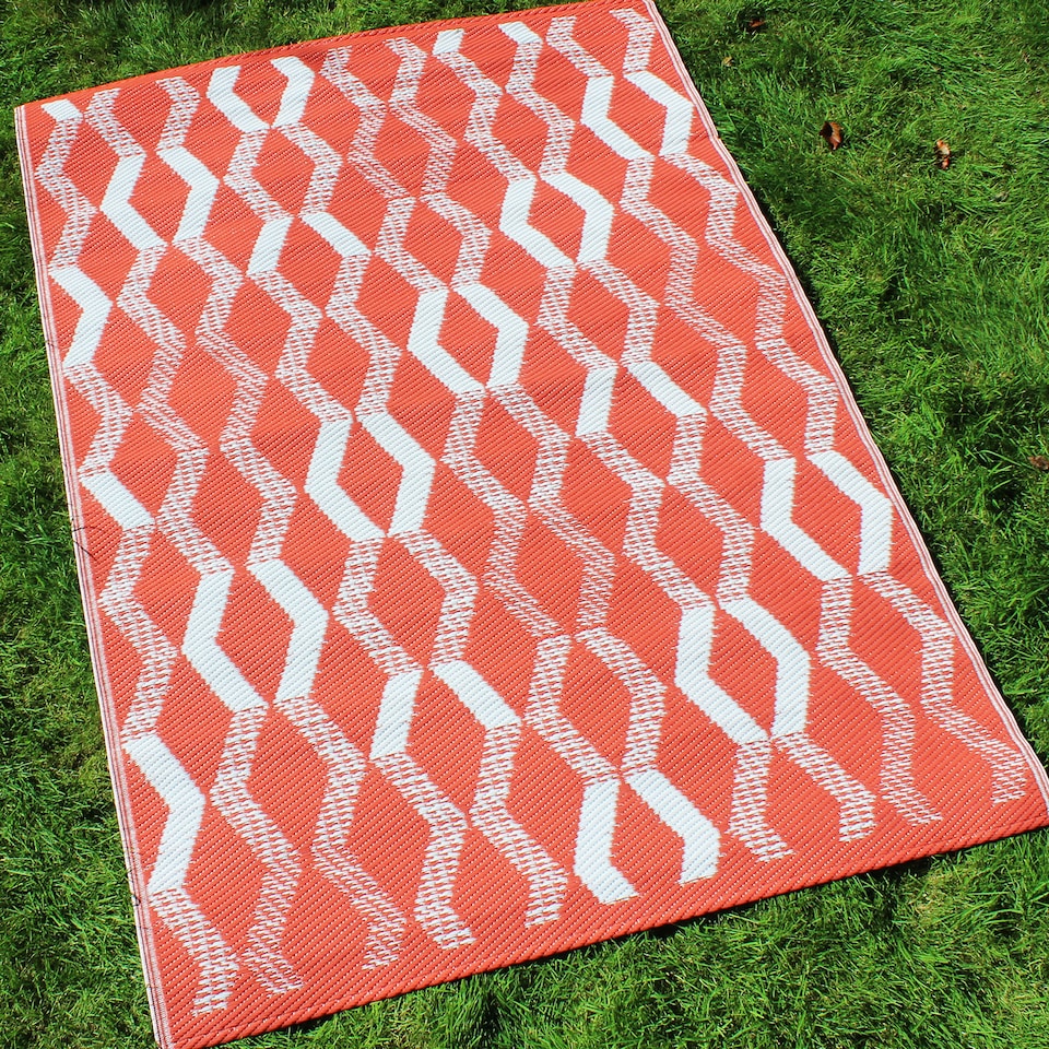 image 1 of Fusion Rico Outdoor Outdoor Rug Terracotta