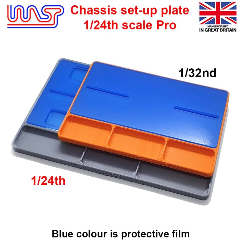 image 1 of Slot Car Chassis Pro Set Up Plate 1:24 Scale New WASP