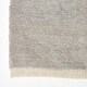 image 3 of Homescapes Light Grey 100% Cotton Plain Chenille Rug with Natural Trim - 90 x 150 cm Grey | 90 x 150 cm