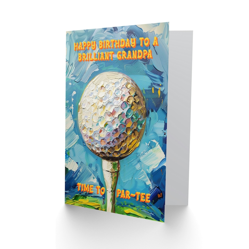 image 1 of Brilliant Golfing Lover Golf Pun Party Par Grandpa Birthday Card
