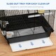image 3 of PawHut Metal Bird Cage, With Plastic Perch, Swing Ring, Handle, 39 x 33 x 47cm