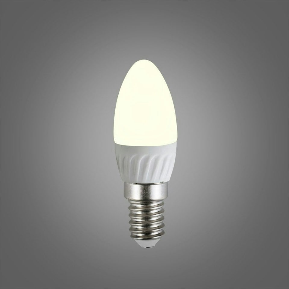 image 1 of ValueLights E14 Pack of 10 4W Candle Warm White LED Bulbs | White