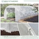 image 6 of Outsunny 6 x 3 x 2 m Polytunnel Greenhouse Pollytunnel Tent w Steel Frame White