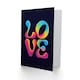 image 2 of Love Funky Retro Colourful Neon Typography Valentine's Day Greeting Card