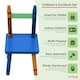 image 8 of Childrens Wooden Crayon Table and Chairs Set Kids Room Furniture