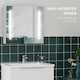 image 3 of kleankin LED Illuminated Mirror Cabinet with Lights, Touch Switch, for Bathroom