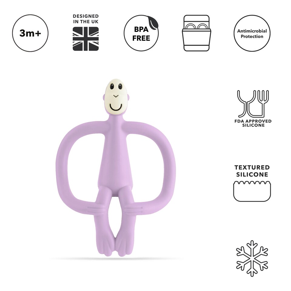 image 1 of Matchstick Monkey Original Teething Toy | Purple | Lilac