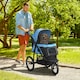 image 6 of PawHut 3 Wheel Pet Stroller, for Medium Small Dogs, Foldable Cat Pram - Blue