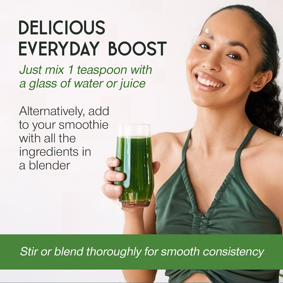 image 1 of SuperSelf Organic Super Greens Powder with 12 Superfoods 200g