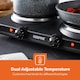 image 4 of GEEPAS Double Ceramic Hot Plate 2000W, Black