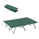 image 10 of Outsunny Double Camping Bed Camping Cot Foldable Sunbed Outdoor Patio Sleeping Bed Super Light with Carry Bag Green