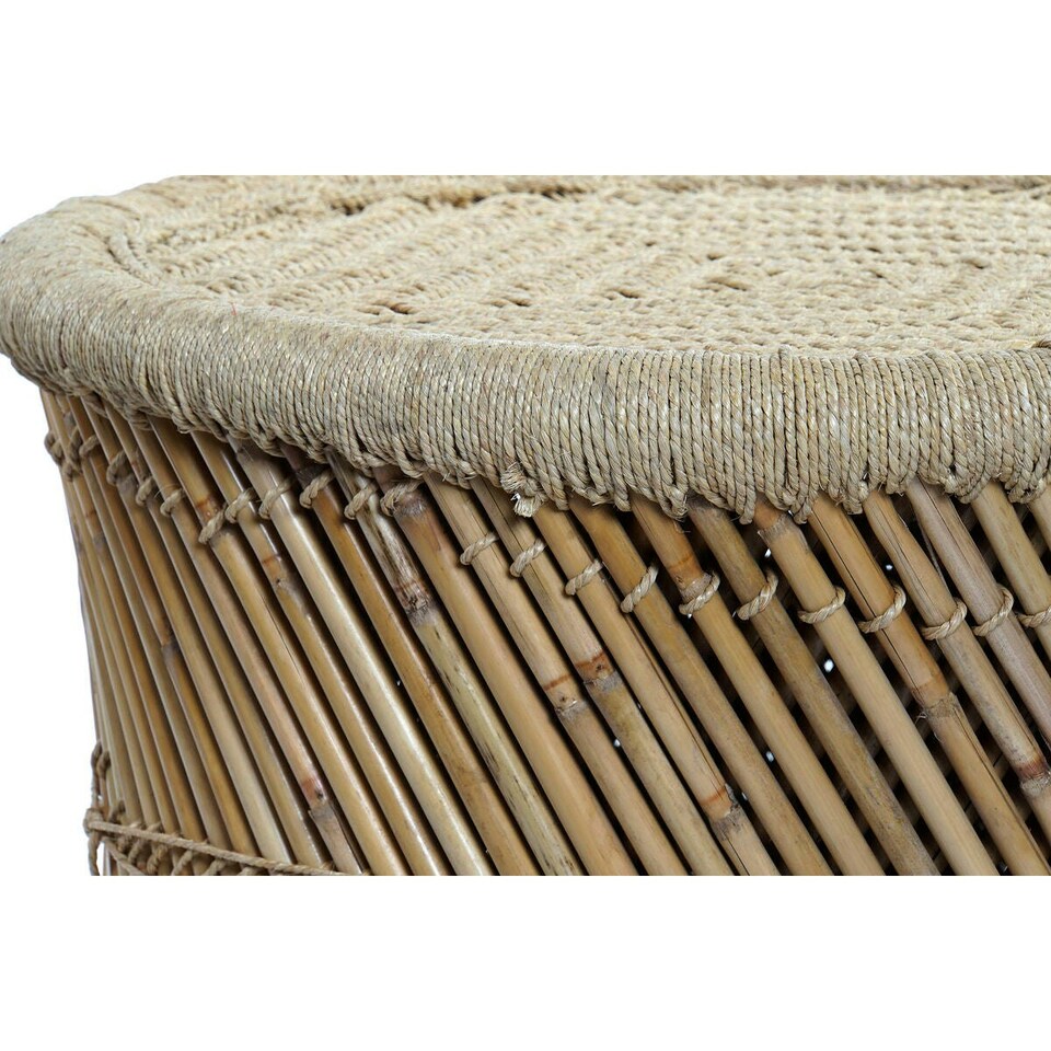 image 1 of Set of 2 tables DKD Home Decor Natural 60 x 60 x 42 cm 62 x 62 x 42 cm 64 x 64 x 42 cm N/A