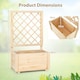 image 2 of COSTWAY Raised Garden Bed 104 cm Wooden Elevated Planter N/A
