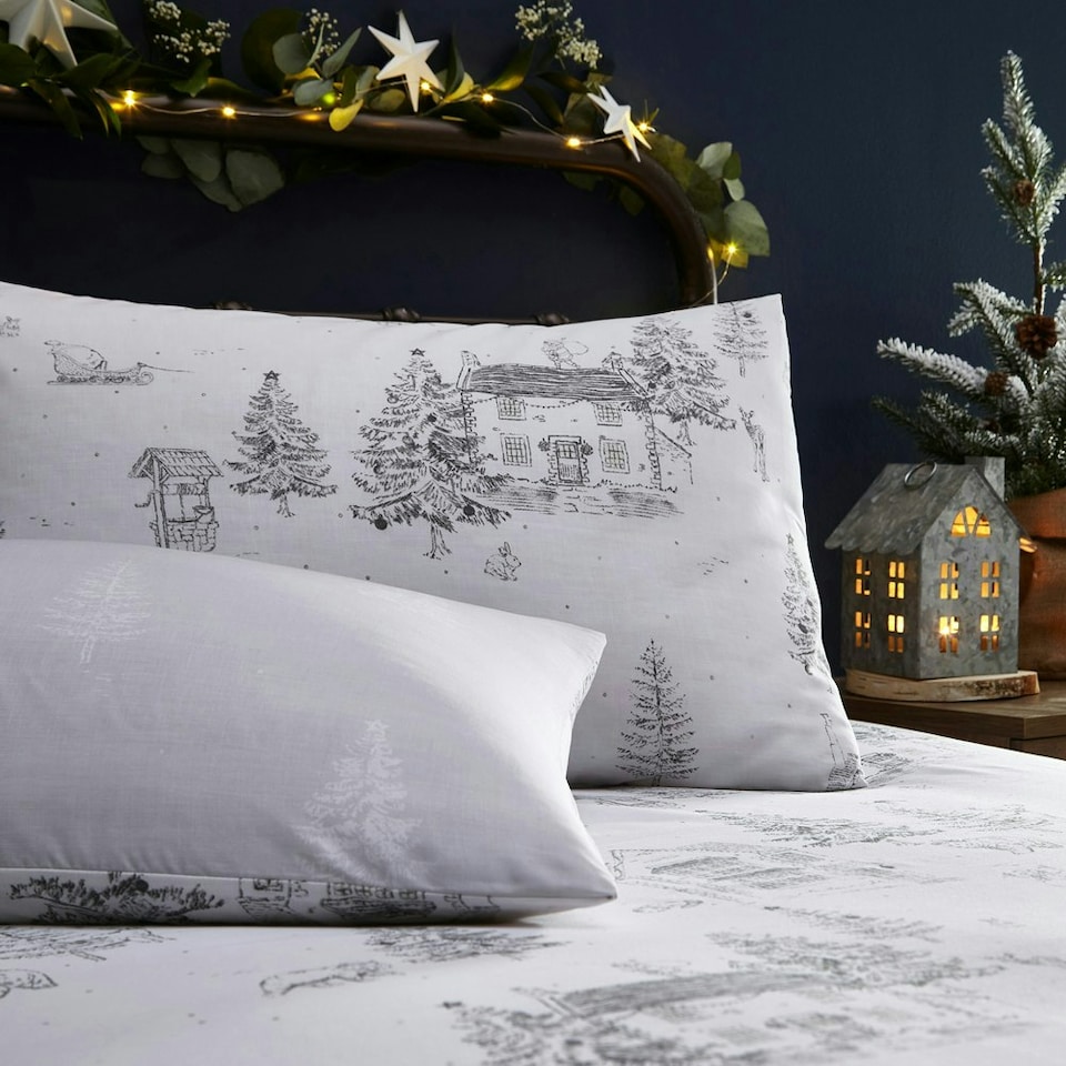 image 1 of furn. Midwinter Toile Single Duvet Cover Set