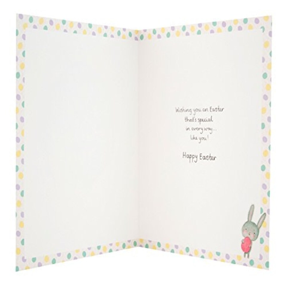image 1 of Hallmark Cute Bunny Easter Card 'Just For Her' - New Medium