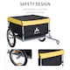 image 7 of New Bicycle Bike Cargo Wagon Trailer Cart Carrier Shopping Yellow and Black