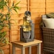 image 6 of ValueLights Solar Powered Stacking Pots Water Feature Outdoor Fountain | Multi