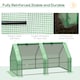 image 4 of Outsunny Mini Small Greenhouse with Steel Frame & PE Cover & Window