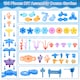 image 9 of 2 in 1 Ocean World and Flower Garden Building Toys 136 PCS STEM Construction Set for Kids