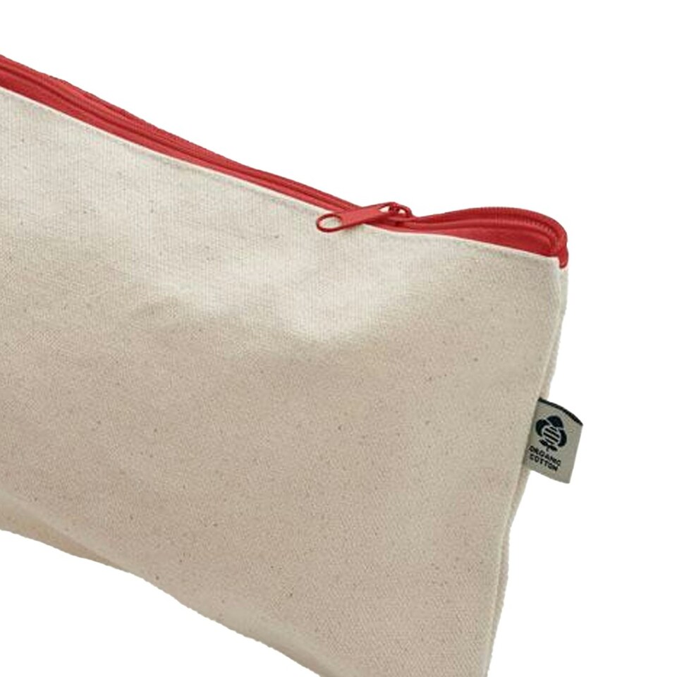 image 1 of MidOcean Pesacara Cotton Cosmetic Bag - Red - One Size Red