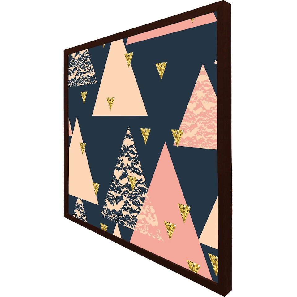 image 1 of Triangle pattern (Picutre Frame) Brown | XL
