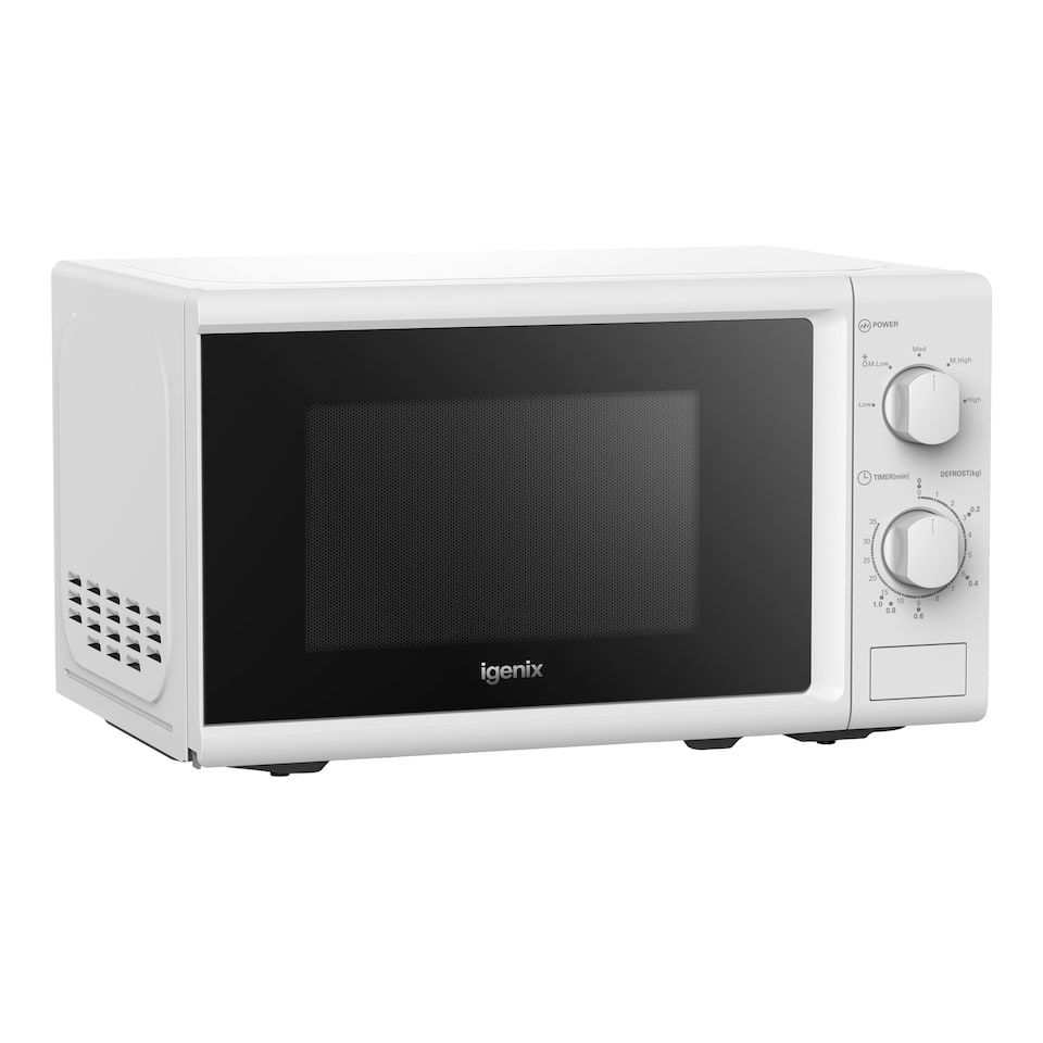image 1 of Igenix IGM0820W Solo Microwave, 35 Minute Timer, 800W, White