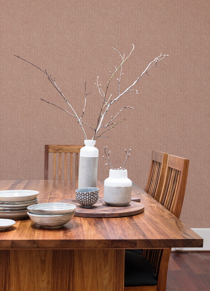 image 1 of NuWallpaper NUS5005 Ashland Peel & Stick Wallpaper, Terracotta