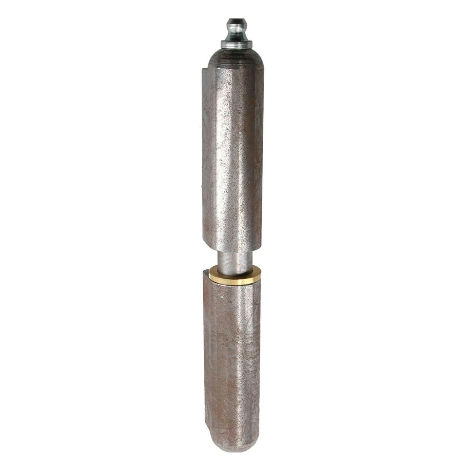 image 1 of 2 PACK Lift Off Bullet Hinge with Grease Nipple Weld On 18x135mm Door Silver