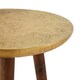 image 3 of Interiors by Premier Classic Profile Metal And Gold Finish Carve Side Table, Versatile Side Table By Couch, Sturdy Corner Table