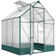 image 1 of Outsunny Walk-in Greenhouse Garden Polycarbonate Aluminium w Smart Window 6x6ft