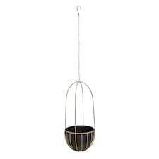 Indoor Tall Kensington Hanging Planter Copper