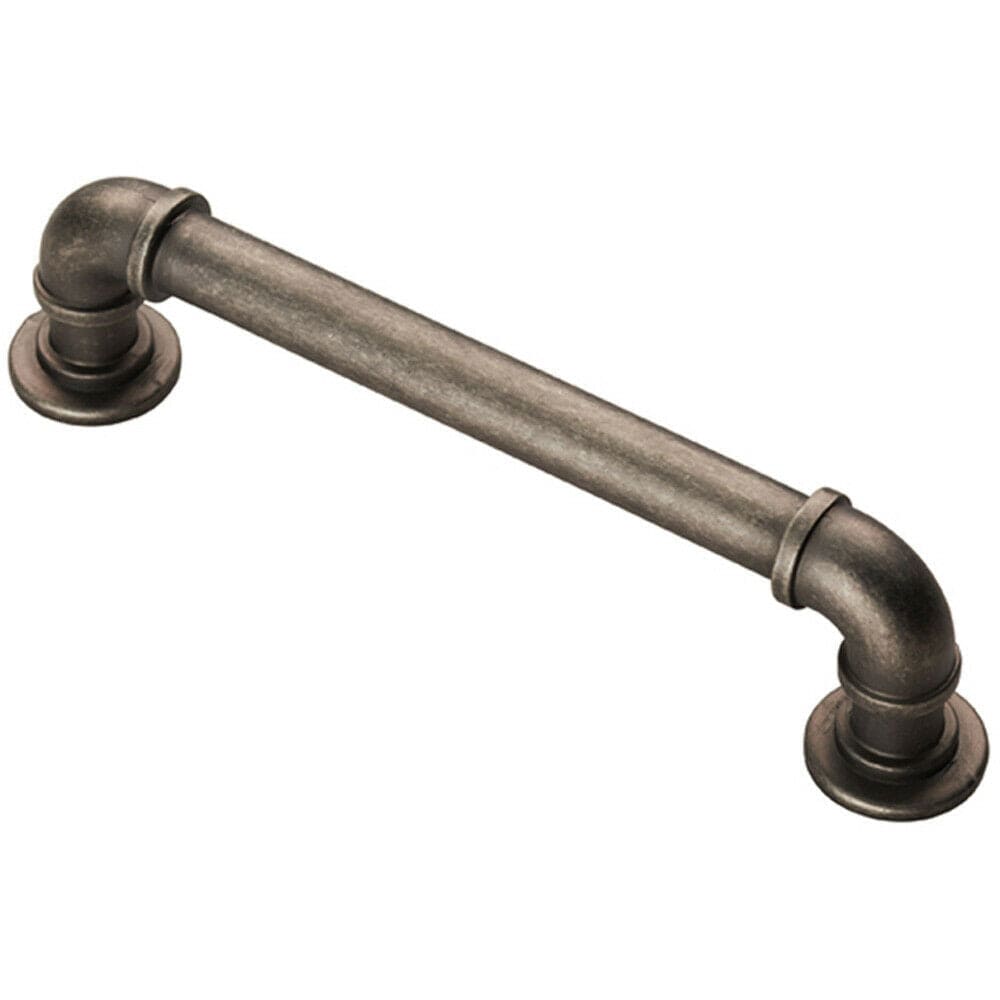 Loops Pipe Design Cabinet Pull Handle 128mm Fixing Centres 12mm Dia Pewter