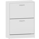 image 10 of Vida Designs 2 Drawer Shoe Cabinet Shoe Rack Storage Cupboard, White