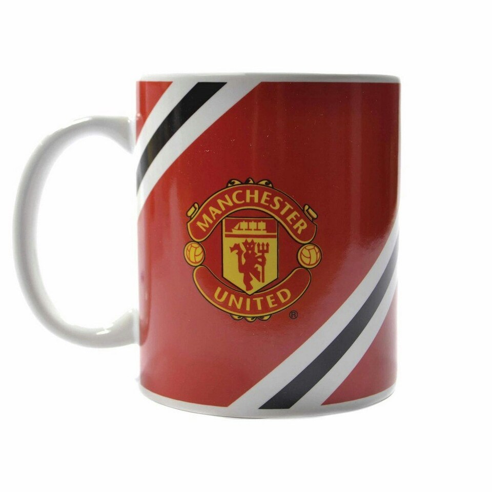 image 1 of Manchester United FC Core Stripe Mug - Red/Black/White - One Size