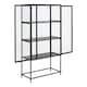 image 4 of Seaford 2 Glass Door Display Cabinet in Black