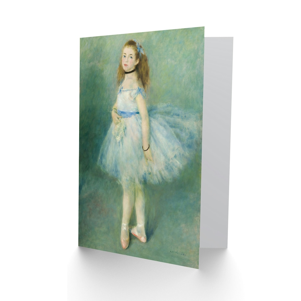 image 1 of Pierre Auguste Renoir Art Card The Dancer Portrait Painting