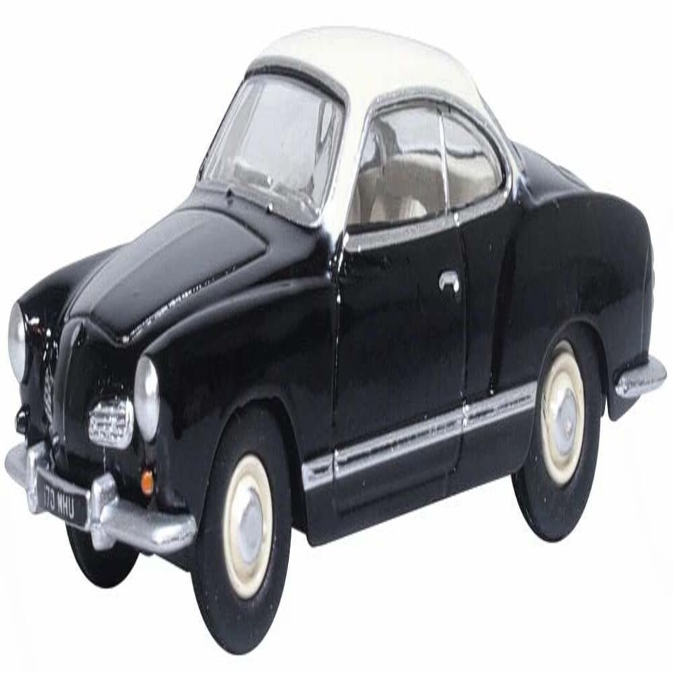 Oxford Diecast Volkswagen Karmann Ghia Black/Lotus White