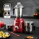 image 2 of GEEPAS 600W 3-in-1 Mixer Grinder | Stainless Steel Jars, Blades Red