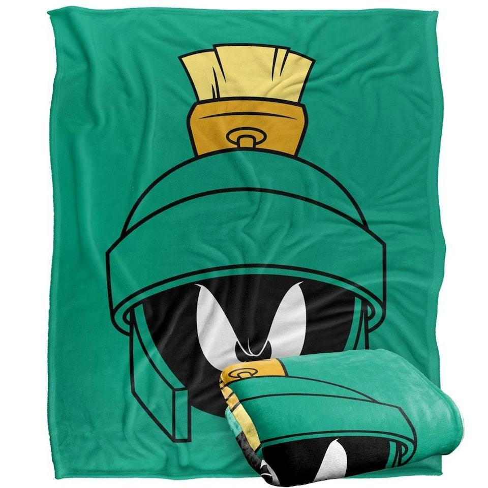 image 1 of Looney Tunes Marvin The Martian Blanket - Multicoloured - One Size