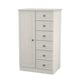 image 4 of Stirling 5 Drawer 1 Door Childrens Wardrobe in Grey Ash (Ready Assembled) | Grey | Grey Ash