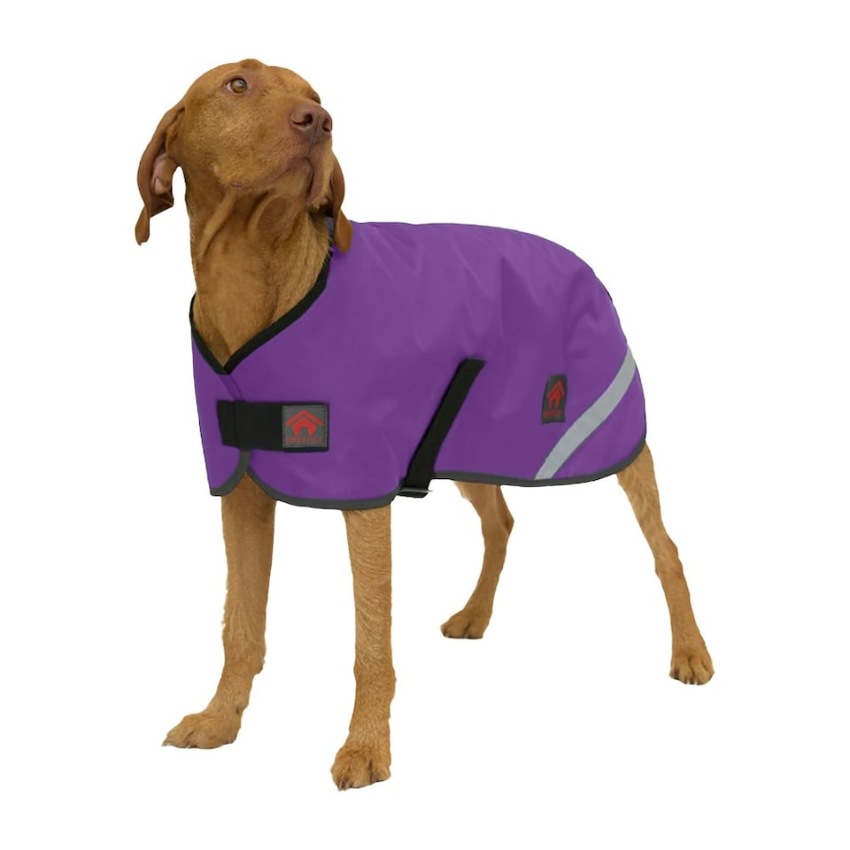 image 1 of Firefoot Fleece Lined Dog Coat - Purple - 71cm