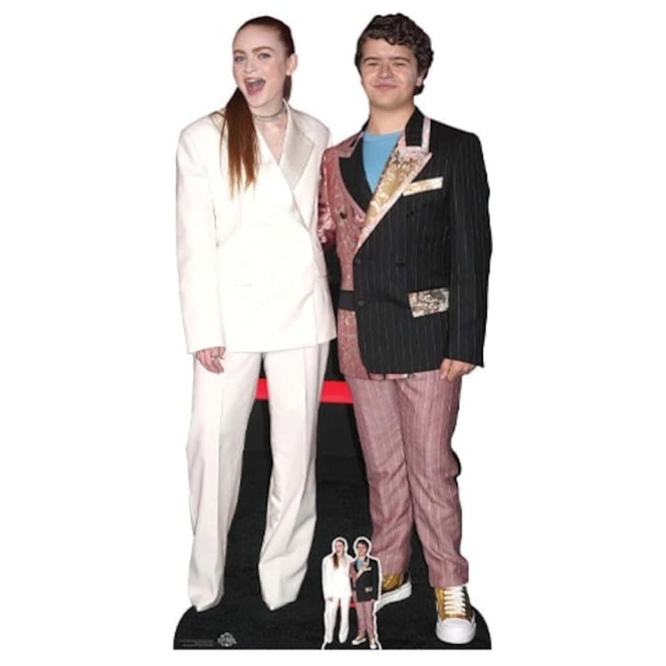Sadie Sink and Gaten Matarazzo Lifesize Cardboard Cutout 171cm